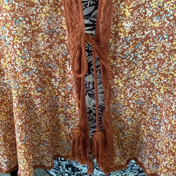 Free People Lola Kimono in Ochre - Picture 11 of 16